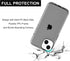 Case for iPhone 14 Plus / 15 Plus, Glitter Sparkle Bling Shockproof Protective Phone Cases for Women Girls, 6.7 Inch, Gray...