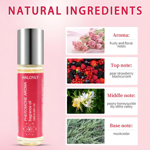 Roll-On Pheromone Perfume for Women, Long-Lasting Pheromone-Infused Essential Oil to Attract Men - 0.34 fl.oz (10mL)...