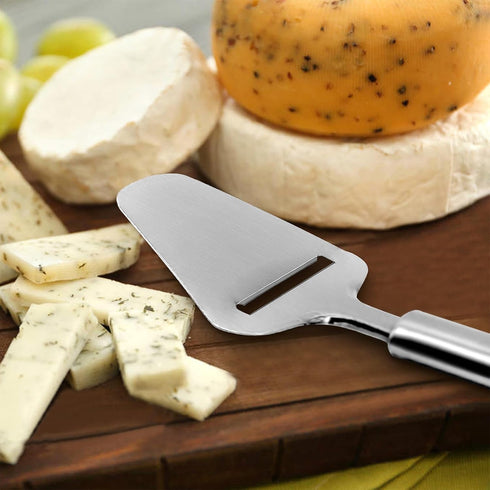 Cheese Slicer Stainless Steel, Cheese Knife Heavy Duty Plane Cheese Cutter, Shaver, Server For Semi-Soft, Semi-Hard Cheese...