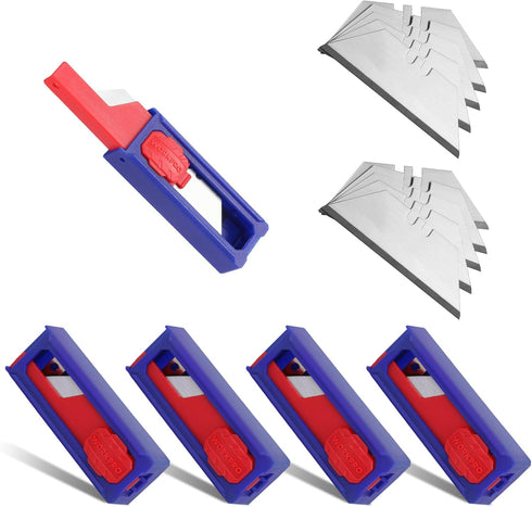 WORKPRO Utility Knife Blades, 50 Pack SK5 Steel Replacement Blades with Dispenser, Standard Blades for Box Cutter and Utility Knives...