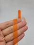 Orange Sheer Organza Ribbon 3/8" Silky Soft Fabric Ribbons Chiffon Packing Ribbon Shimmer Organza Sheer Ribbon for Gift Wrapping Decorating Valent...