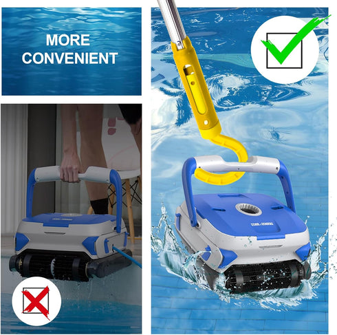 Hook for All Robotic Pool Cleaner, Accessories Hook Customized for Pool Vacuum Robot Including Cordless,above Ground and Underwater,Attaches to Te...