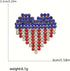KKAMAGI American Flag Brooch Pin Patriotic Crystal Rhinestone Heart Shaped Lapel Brooch Fashion Jewelry for Men and Women...