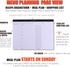 Weekly Meal Planner with Recipes and Grocery List Magnetic Notepad For Fridge - 8.5x11'' Menu Planning Pad With 54 Sheets Tear Off Shopping List F...