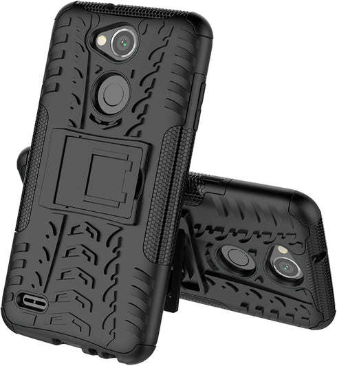 Phone Case for LG X Charge/Fiesta 2 LTE/X Power 2/X5/LV7 with Tempered Glass Screen Protector Cover Hard Rugged Hybrid Cell Accessories LGK20Case ...