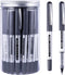 Bullet Tip Rollerball Pens, 25 Pack Black Liquid Ink Rollerball Pens, Fine Point Pens 0.5mm Large Capacity Ink, Quick Drying For Writing Journalin...