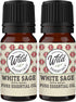Wild Essentials White Sage 2 Pack of 100% Pure Essential Oil - 10ml, Premium Grade, Made and Bottled in The USA, Cleansing, Purifying, Relaxing...