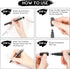 White Paint Pen, 8 Pack 0.7mm Acrylic Paint Pens Acrylic Markers 6 White 2 Black Paint Pens for Rock Painting Wood Canvas Glass Metallic Ceramic T...