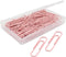 Paper Clip, Large Paper Clips, Jumbo, 50mm, 2 inches, Smooth, 100 Pcs/Box (Light Pink)...