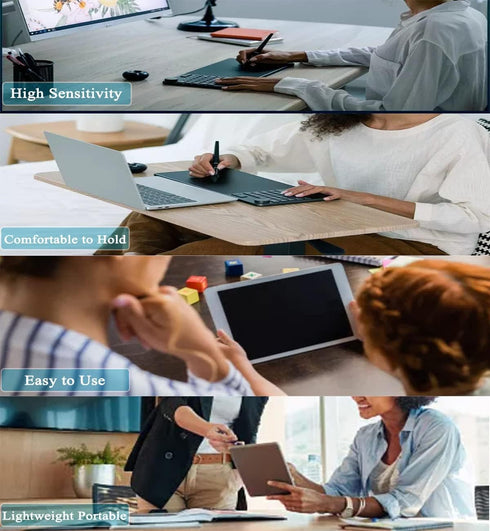 Stylus Digital Pen for Touch Screens,Stylus Smart Pencil,PW507 Portable Graphic Tablet Pen 8192 Level High Sensitivity Digital Tablet Stylus Black...