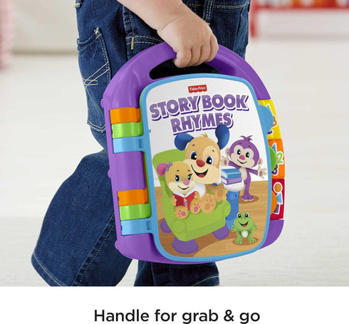 Fisher-Price Baby Learning Toy Laugh & Learn Storybook Rhymes Musical Book with Lights & Sounds for Infants Ages 6+ Months (Amazon Exclusive)...