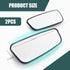 2 PCS Car Rearview Mirror Blind Spot Mirror, 3.7 x 1.4" Curved Rectangular Mirror to Expand Field of View, Angle Adjustable Reversing Parking Auxi...