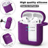 R-fun Compatible with AirPods Case Cover, Soft Silicone Protective Cover with Keychain for Women Men Compatible with Apple AirPods 2nd 1st Generat...