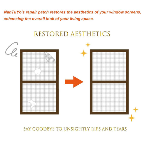 Screen Repair Tape Window Screen Repair Kit 3-Layer Strong Adhesive 2"×180" (15FT) Screen Door Patch Repair Kit for Windows or Doors Fiberglass Sc...