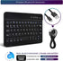 DETUOSI Universal 7-8 inch Wireless Keyboard, Multi-Device Travel Portable Ultrathin (6mm) Lightweight Wireless Keyboard for iOS/Android/Windows T...