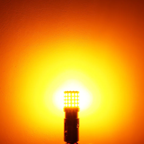 PHINLION Super Bright 3014 72-SMD BA15S 1156 1073 2396 7506 1156A Amber Yellow LED Light Bulbs for Turn Signal Blinker Lights...