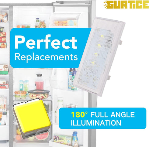 New 1 PCS W10515057 LED Light Compatible with Whirlpool Kenmore Maytag Freezer Refrigerator, Replaces WPW10515057, W10522611, W10465957, AP6022533...
