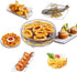 3Pcs Air Fryer Dehydrator Racks, Food Grade Stainless Steel Fruit Meat Dehydration Air Fryer Rack, Stackable Dehydrator Racks for Air Fryer...