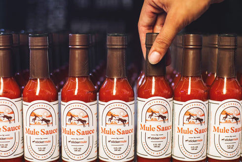 Mule Sauce - Hot sauce with Habanero, Yellow scotch bonnet and Bhut jolokia. (5 oz, 1)...