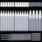 16 Pcs Refillable Acrylic Paint Markers 3 mm 6 mm 15 mm Empty Acrylic Markers White Refillable Paint Pen Round Tilted Flat Head Fillable Paint Pen...