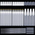 16 Pcs Refillable Acrylic Paint Markers 3 mm 6 mm 15 mm Empty Acrylic Markers White Refillable Paint Pen Round Tilted Flat Head Fillable Paint Pen...