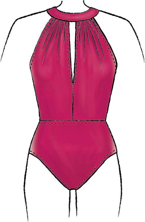 McCall Pattern Company McCall's Women's One Piece Bathing Suit and Cover Up Sewing Patterns, Sizes 8-22, various, White...