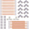 3 Pin LED Strip Connector Kit, Include LED Corner Connector, Unwired Gapless and T Shape Connector,Strip to Strip and Strip to Controller Jumper f...