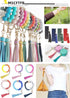 10pcs Tassel Purse Charm,Leather Keychain,Key Chain for Car Keyring Purse Accessory Bag Charm Gift for Mom...