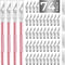 JTIEO Exacto Knife,74 Pack Hobby Knife with 4 Upgrade Sharp Hobby Knives and 70 Spare Exacto Knife Blades for Art,Stencil,Scrapbooking (Pink)...