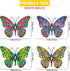 Kggetr Metal Butterfly Wall Decor - 4 Pack Outdoor Wall Art Hanging Decoration for Garden Yard Fence Patio Balcony,Gift for Mom Sisters Friends...