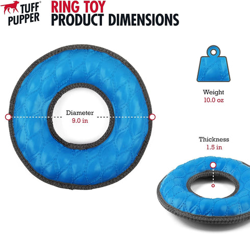 SuperChewy Tough Floating Dog Water Toy Strong Natural Rubber | Great Dog Fetch Toy | Pool Swimming Toy for Puppy| Durable Training Toy for Non-Ag...