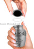 Trupoint Memorials Small Urns for Human Ashes Keepsake, Religious Decorative Mini Cremation Urn for Adult Men and Women, Silver Cross...