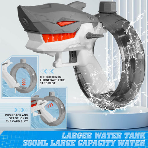 Electric Water Guns for Kids Ages 4-8: Powerful Electric Water Gun Automatic Squirt Gun Large Capacity Water Gun Long Range Water Gun Summer Outdo...