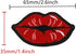 MIAO JIN 30 Pcs Red Kiss Lips Embroidered Patch Iron on Sewing Applique Stickers Patch Clothes Jeans Jackets Hat Bag DIY Decoration Patches...