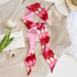 4 Pack Purse Scarf for Bags Silk Head Scarf for Hair Handbag Women Scarfs Band Hair Neck Scarves Fashion Gifts,04...