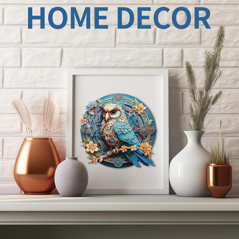 KAAYEE Wooden Jigsaw Puzzles-Wooden Puzzle Adult Unique Shape Advanced Wise Owl Wooden Jigsaw Puzzle for Adult,Family Puzzles 9.7 * 9.4 in 197 pcs...