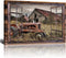 Fimtise Barn Pictures Wall Decor Old Tractor Farmhouse Canvas Painting Barn Wall Decor Framed Country Posters Home for Living Room Bedroom Bathroo...