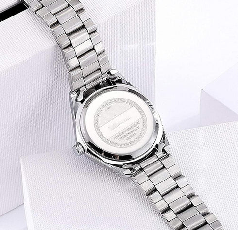 Women Watch Classic Silver Stainless Steel Waterproof Quartz Analog Watch Fashion Ladies Wrist Watches...