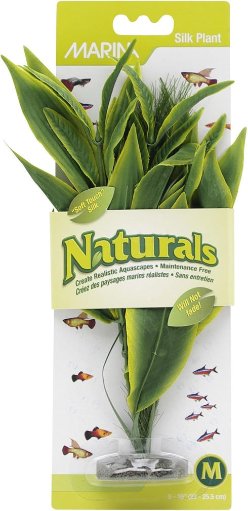 Marina Naturals, Green Dracena Silk Plant, Medium Fish Tank Decoration, PP95...