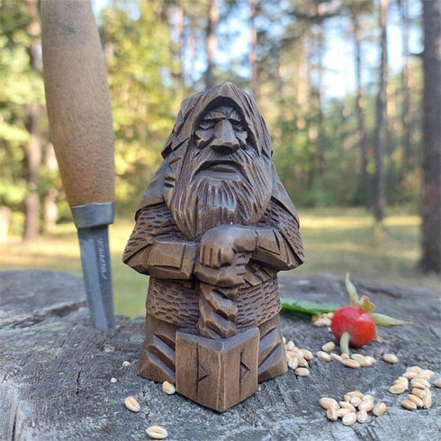 Odin Thor Viking Statue, Ornaments Art for Home Decoration (Tir-Single Sword)...