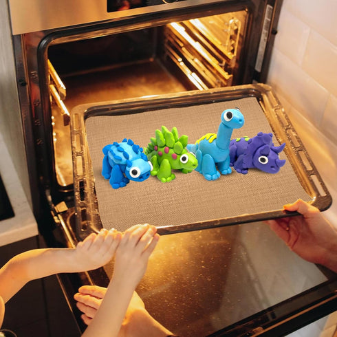 Clay Mat for Sculpting 5 Pack Non Skid Mat Nonstick Heat-Resistant Polymer Clay Craft Mat for DIY Crafts Projects, Clay Pottery, Bake Clay Tool Ov...