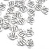 heyous 100pcs Heart Shape Charms Handmade Metal Labels Printed Made With Love Tag Labels Carving DIY Craft Necklace Bracelets Keychain Jewelry Mak...