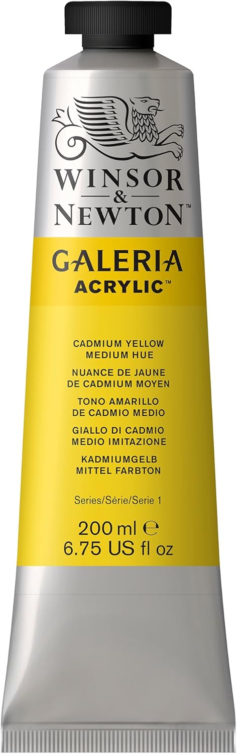 Winsor & Newton Galeria Acrylics - Cadmium Yellow Medium Hue - 200ml Tube...