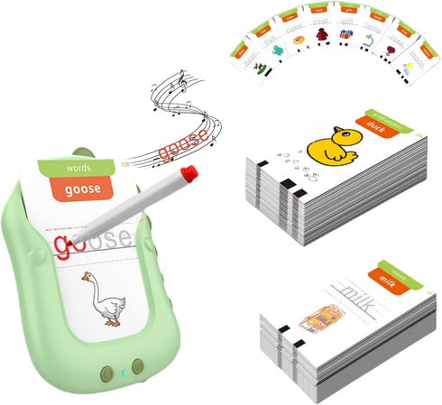 Talking Flash Cards Reusable Writing Drawing Montessori Toys for Toddlers Learning Toys for Pocket Speech Therapy Toys for Ages 1-6 Year Old Kids,...