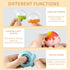 Suction Cup Toys for Babies,Spinner Toys for Babies,Suction Spinners Baby,Baby Montessori Sensory Educational Learning Candy Stack Toy,Toddler Bir...