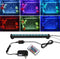 9.05 inch Submersible Aquarium Light, Fish Tank Light with Air Bubble Hole, RGB Color Changing Brightness Adjustable IP68 Waterproof Remote Contro...