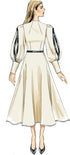 Vogue V9327E5 Easy Women's Partially Lined Dress Sewing Patterns, Sizes 14-22, White...
