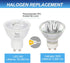 Simba Lighting LED GU10 5W Non-Dimmable Spot Light Bulb (6 Pack) Halogen 50W Replacement MR16 Shape for Accent, Recessed, Track Lighting, 38° Beam...