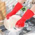 Reusable Kitchen Dishwashing Gloves - 2 Pairs Rubber Household Cleaning Gloves, Flexible and Durable & Non-slip Cleaning Gloves, Great for Kitchen...