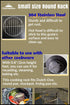 CAMPINGMOON ?4.9-inch Round Stainless Steel Cooking Grid Grill Fits for Backpacking Pocket Stove W13...